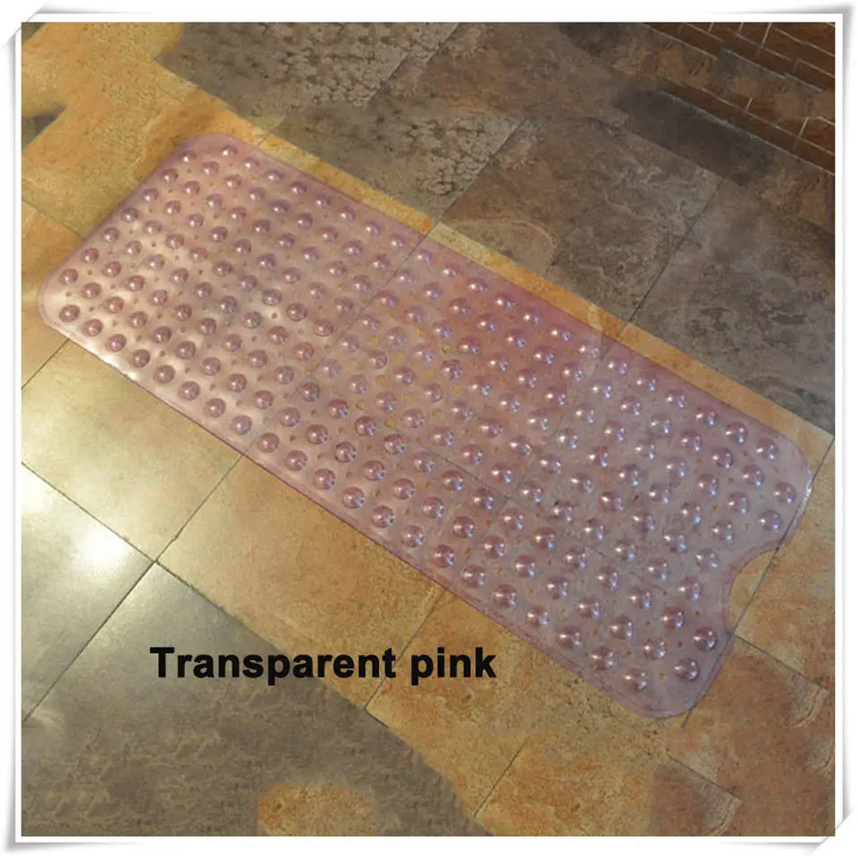 Bath Mat f Transparent pink