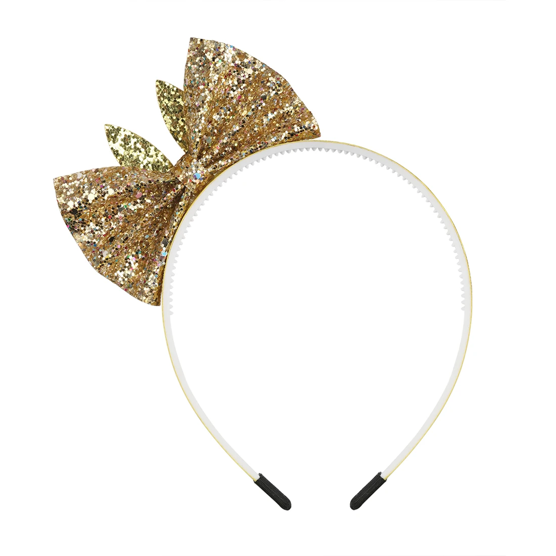 

1PC 4inch Big Sequin Bow Hairbands Rabbit Ear Headbands Blingbling Pink Bows Hair Bands Girls Hair Accessories