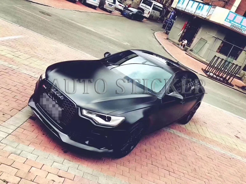 metallic black car vinyl car wraps 66