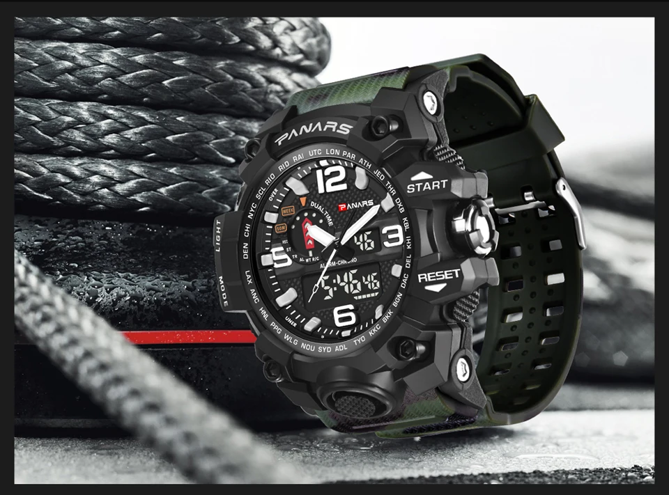 Sports Watch Military Men PANARS LED Digital Wrist Watch Electronic Chrono For Running Fitness G Watches Water Resistant S Shock (21)