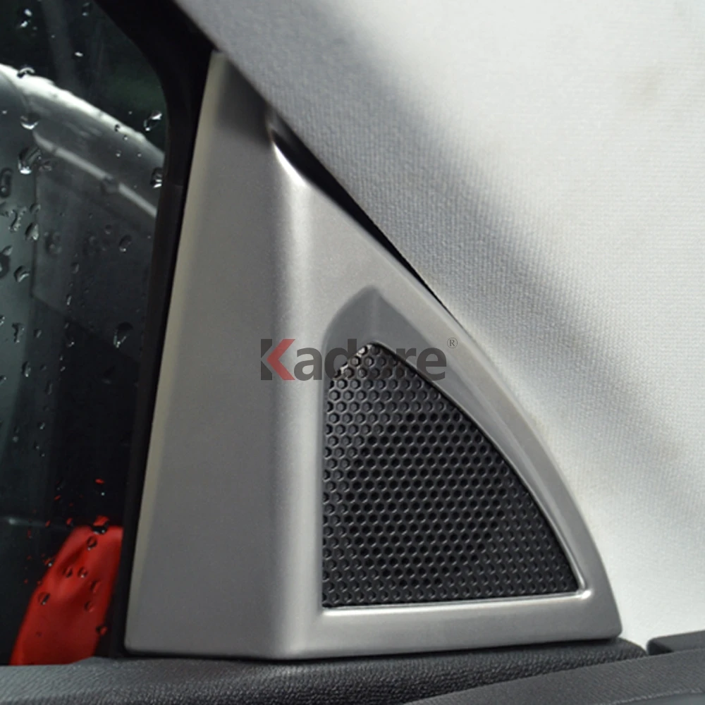Для peugeot 3008 GT углеродного волокна передней двери автомобиля Динамик крышка украшения отделка интерьера Молдинги аксессуары