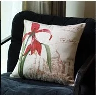 Орхидея осень горная Весна цветок орхидей подушка Массажер декоративные подушки покрытие шеи бросок теплый домашний элегантный подарочный - Цвет: Фиолетовый