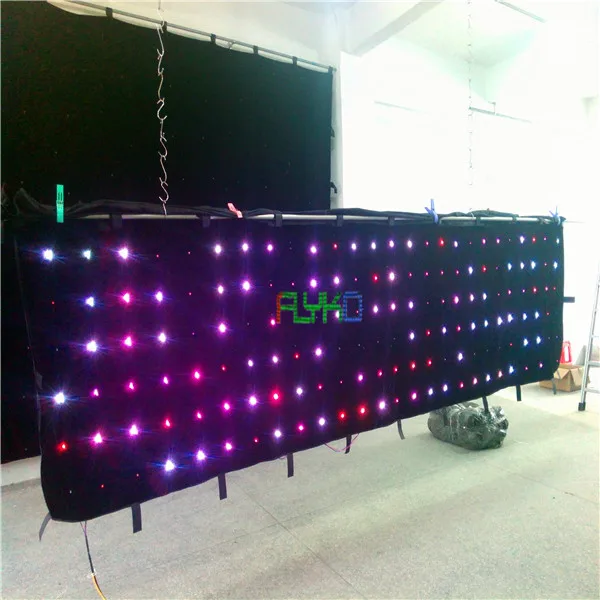 

hight quality led video curtain p18 1x5m free shipping in china market