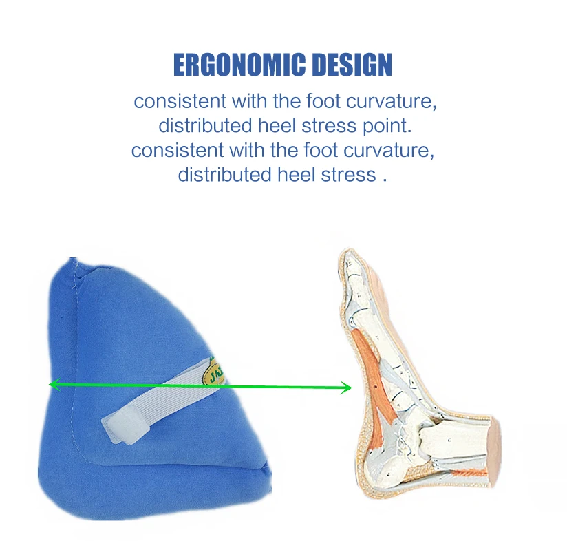 Комфорт протектор для пятки эффективное давление боль и язва на пятке облегчение мягкая пятка подушка для ног синий каблук дышащая хлопковая подушка
