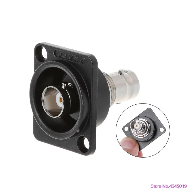 D-Type Double BNC Plug Connector Chassis Panel Mount Adapter Audio Monitoring Parts | Обустройство дома