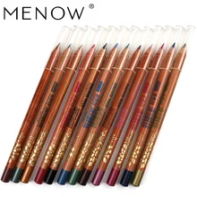 Menow 12 цветов Подводка для глаз карандаш Лот деревянный органайзер для косметики красочная подводка для глаз Тени Ручка водостойкая Стойкая подводка для глаз макияж комплект
