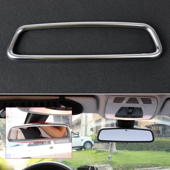 

beler New Chrome Interior Rear View Mirror Cover Trim High Quality Car Stylings For BMW X1 X3 X5 X6 E84 F25 E71 E70 2012-2015