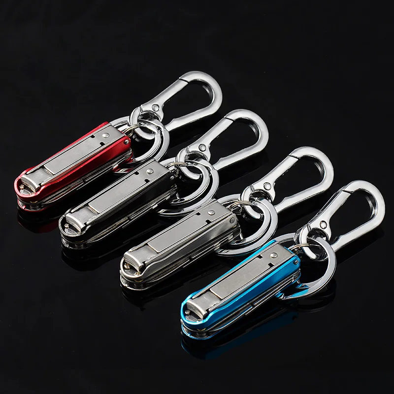 Multifunctional Key Chain Metal Key Ring for Car Key Holder Stainless