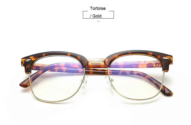 Прозрачные компьютерные очки для женщин и мужчин, оправа для очков, анти голубые лучи, прозрачные линзы, модные очки Oculos - Цвет оправы: Tortoise Gold
