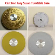 HQ IL01 чугун Lazy Susan поворотный стол основание для стеклянного стола поворотный с гладкой игольчатый роликовый подшипник