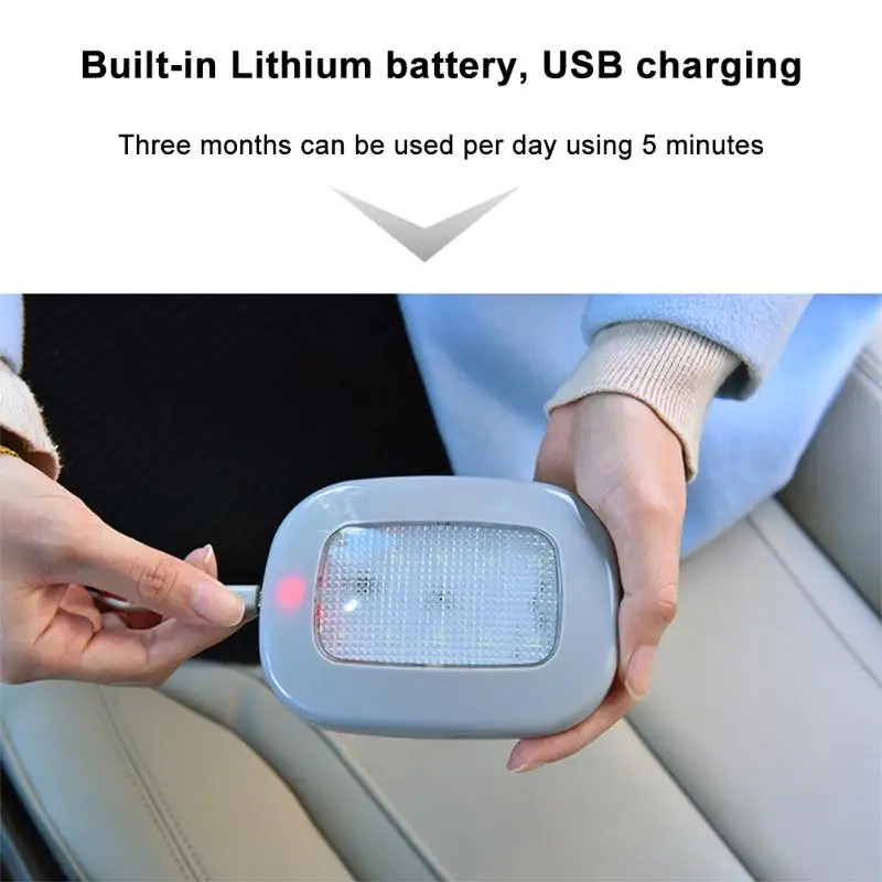 Магнитная потолочная лампа USB светодио дный перезаряжаемая Светодиодная лампа для чтения домашняя комната шкаф для одежды Автомобильная
