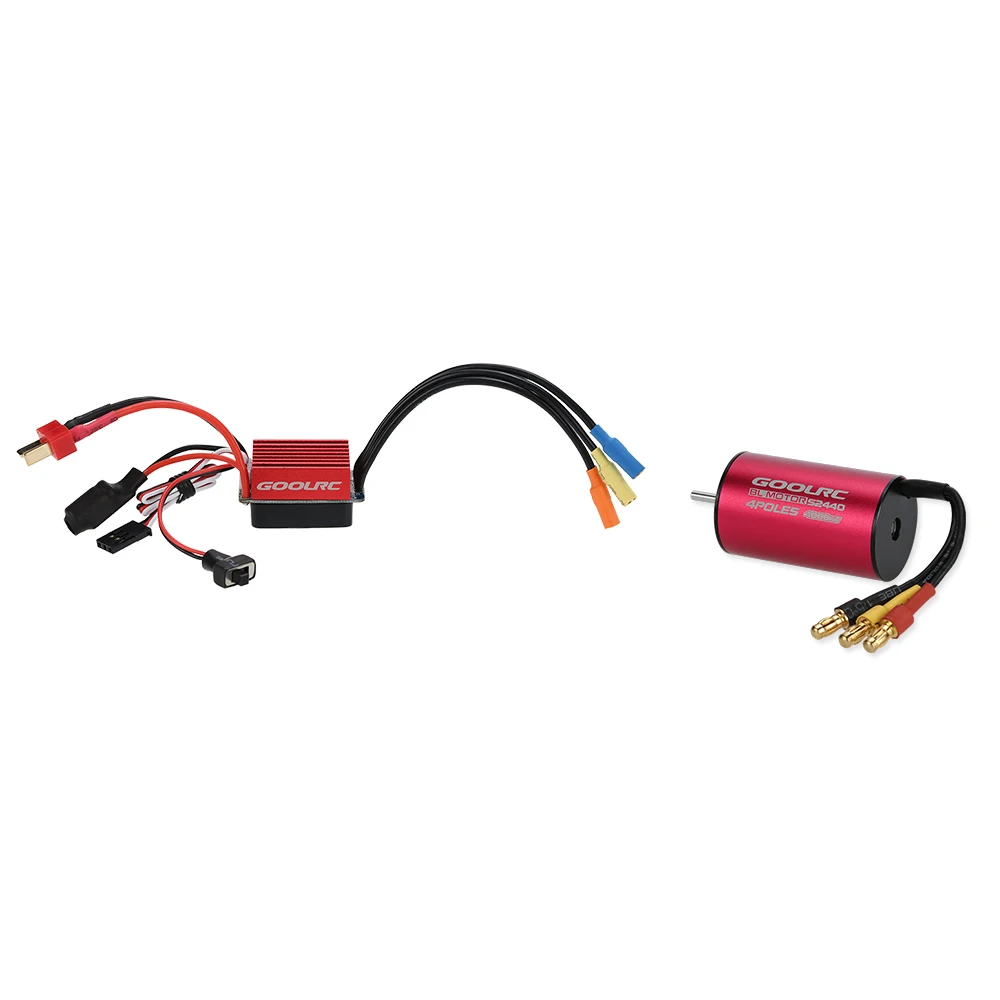

Original GoolRC S2440 4000KV Sensorless Brushless Motor and 35A Brushless ESC Combo Set for 1/14 1/16 RC Car Truck