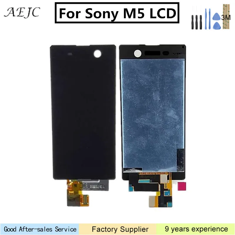 

For Sony Xperia M5 E5603 E5606 E5653 LCD Display Touch Screen Digitizer Assembly With Frame Replacement 5.0 inch LCD