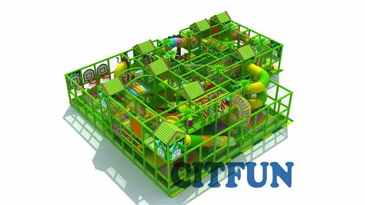 Лучший дизайн тематические элементы джунгли многофункциональное детское оборудование для игровой площадки в помещении IP-003B