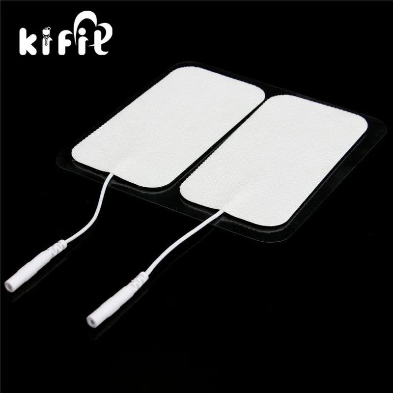 

KIFIT 2x Reusable Physical Therapy Electrode Adhesive Pads Massagers For Tens Machine Replacement Health Care Tool