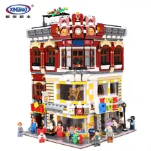 XingBao 01006 подлинной творческой MOC город серии 5491 шт. игрушки и книжный магазин набор строительных блоков Кирпичи игрушки DIY Модель подарки