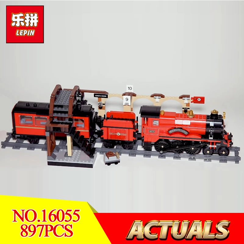 

Lepin 16055 Compatible with 75955 Harry Toys T Hogwarts Express Train Potter Blocks Bricks Building Educational Model Gift