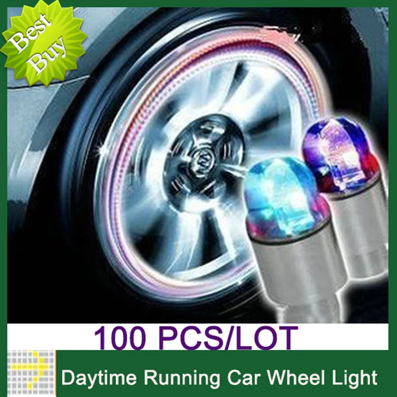 Buy QvvCev 100pcs Wheel Lamp Flashing Multi color