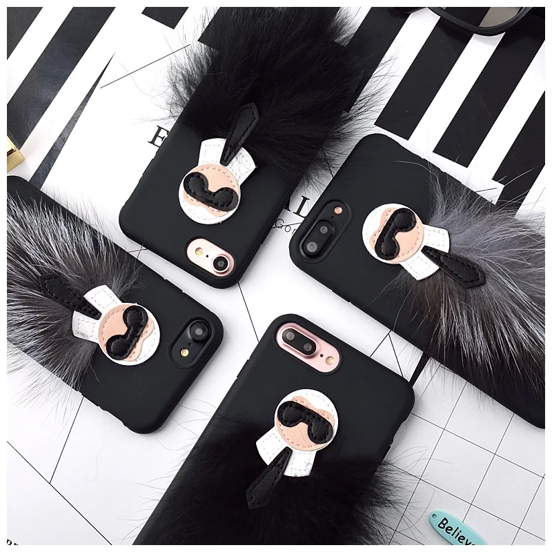 New Karlito Soft TPU Phone Case Lafayette Phone Cover For Apple iphone 6/6s 6/6s plus 7/8 7/8Plus X Mr KarlLagerfeld Fur Skin 