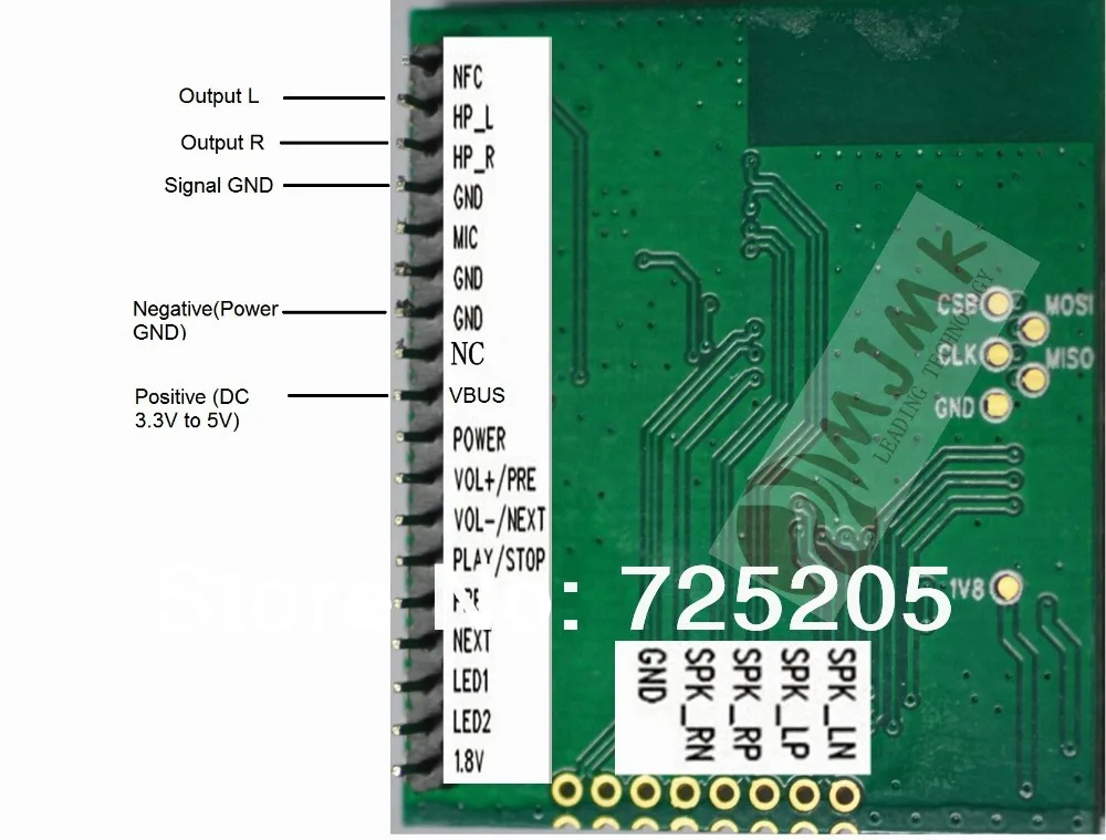  CSR8645 ROM Bluetooth Module Bluetooth 4.0 Mulitport Output Support APT-X Decoding DIY RoHS Complia