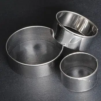 

3Pcs Useful Stainless Steel Round Circle Cookie Fondant Cake Gum Paste Mould Cutter container Cake Make Mold hot