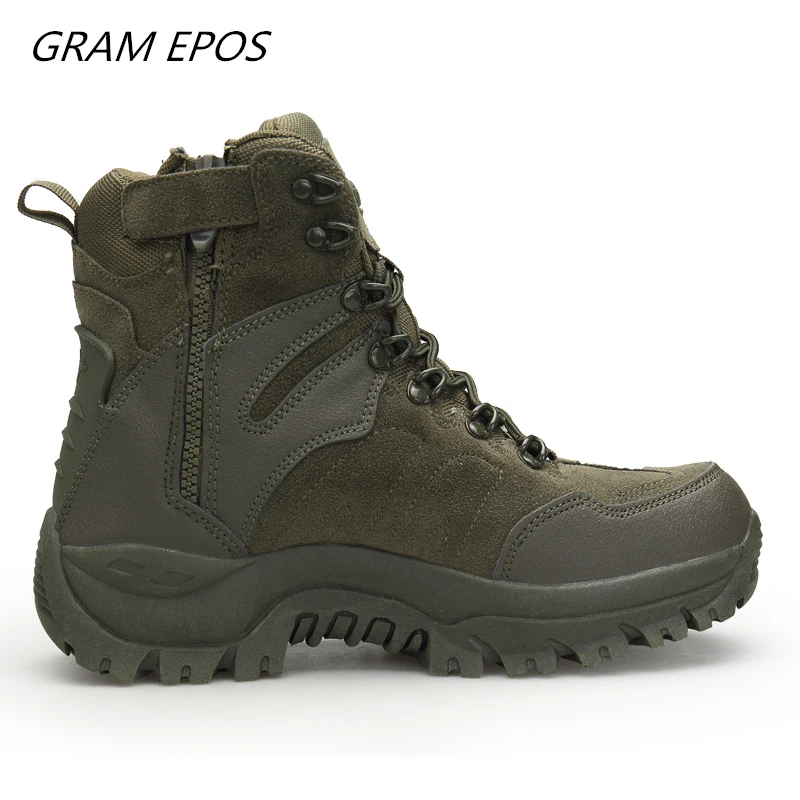 New Male Zipper Designer Mens Waterproof Boots Tactical Boots Military Desert Combat Boots Mens Wor