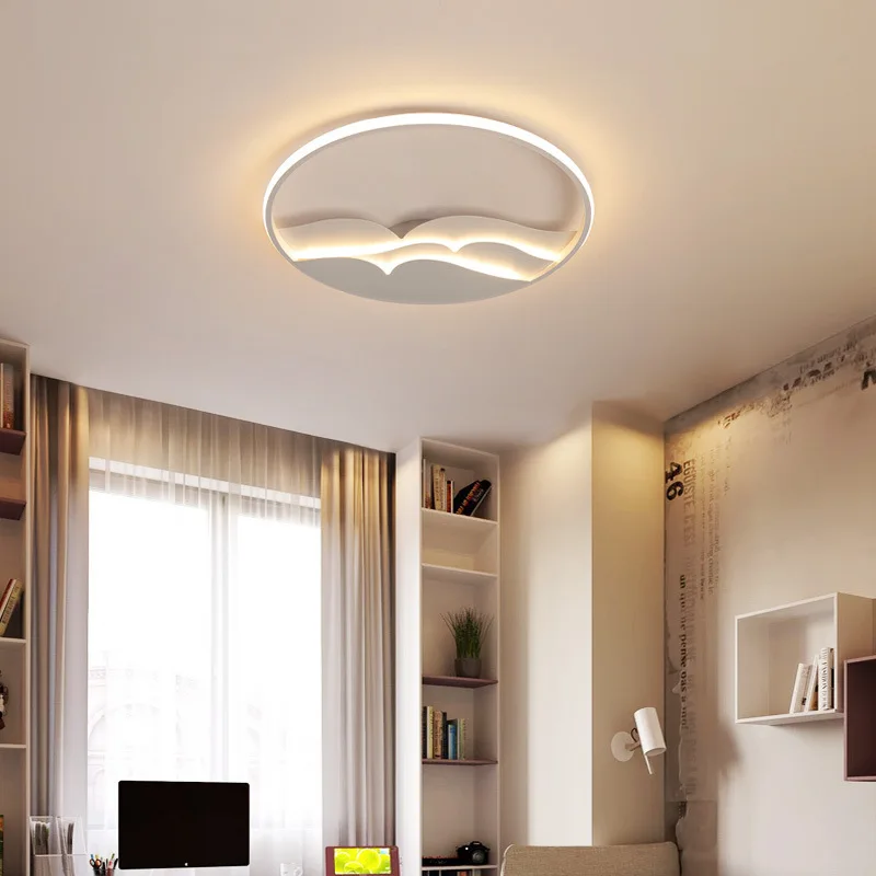 

KM sitting room bedroom led dome light acrylic gull circular ultra-thin contracted and contemporary l absorb dome light