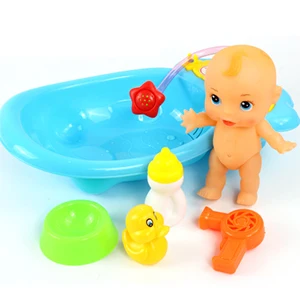 ПВХ+ пластик+ клей, большой размер, милый мультфильм, вода, спрей, игра с водой, игрушки, комбинация маленьких ванн, детская водяная ванна, игрушка - Цвет: 33.5x20x11cm