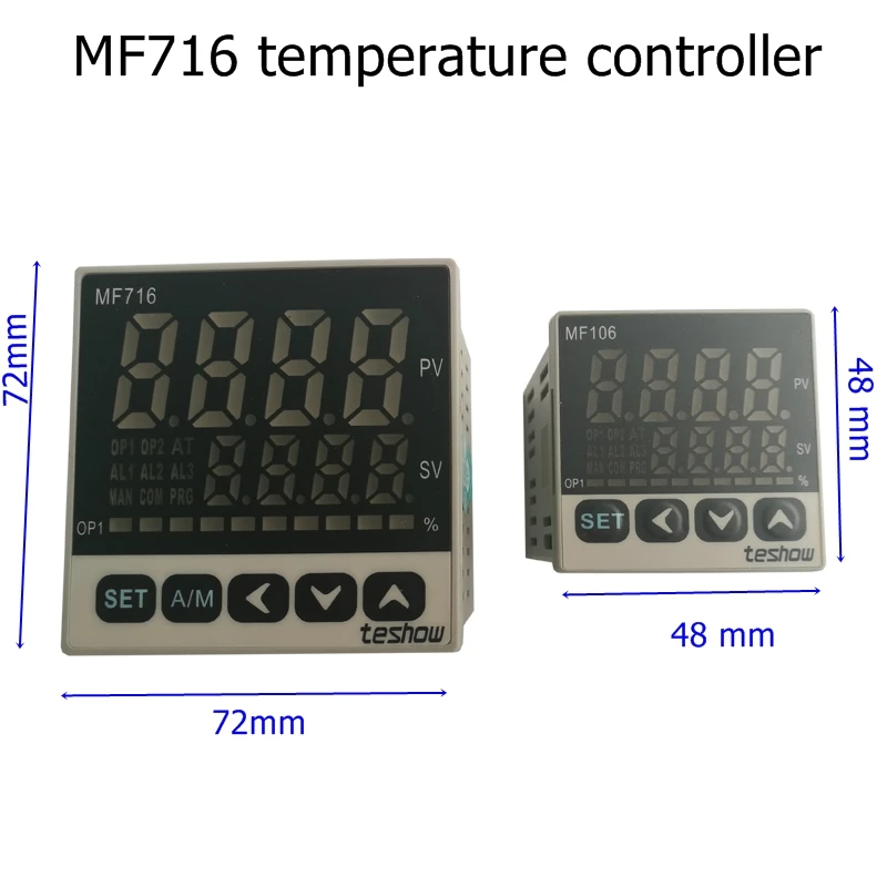 

2 pcs MF716 MF716-621 K type 72x72 electronic digital temperature controller