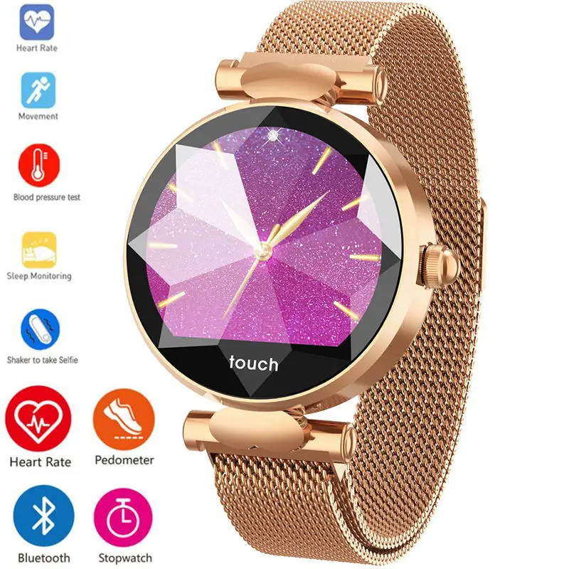 B80 Smart Watch Woman Heart Rate Monitor Blood Pressure Activity Tracker Fitness Bracelet Smart Calories Ladies Fashion Watch