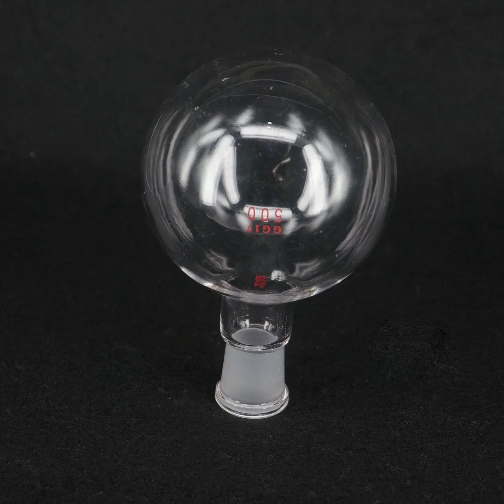 

500ml Quickfit 24/29 Socket Lab Glass Flask Round Bottom Single Short Neck Ware