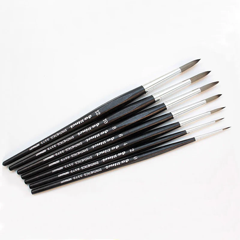 

Set of 7 Wooden Scriptliner Brushes Art Pens