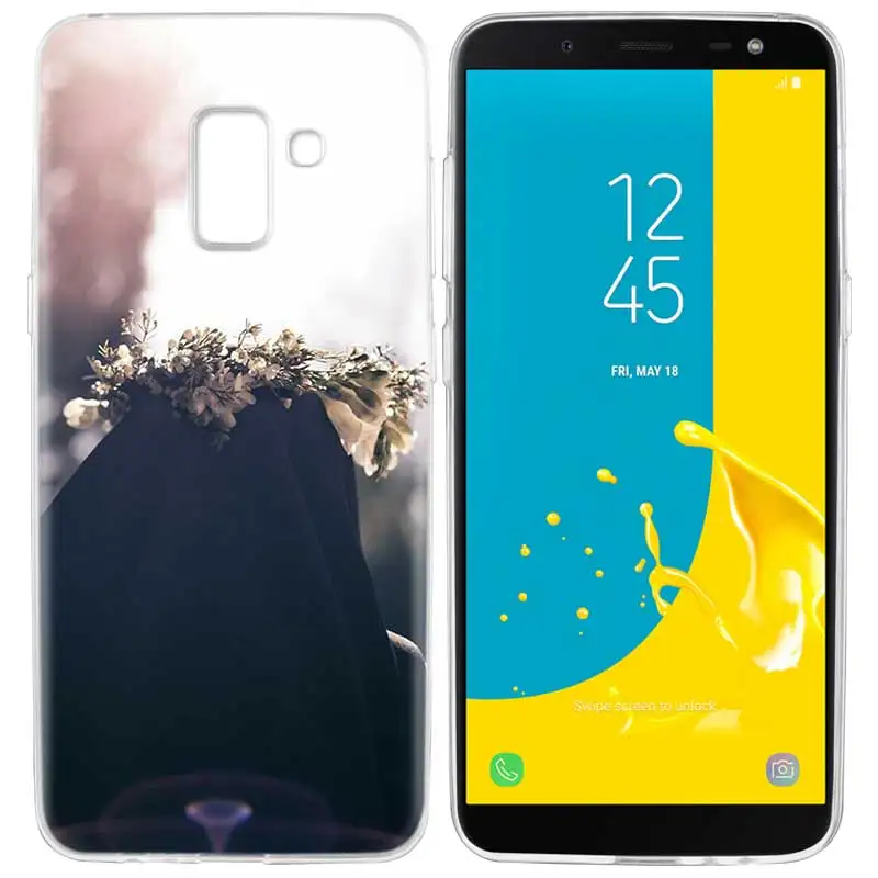 NO.4 Yaetee мусульман, Gril/глаза арабский хиджаб чехол для samsung Galaxy J6 S9 S8 J8 J4 A6 A8 плюс J2 J3 J5 S7 S6 край не - Цвет: NO.4