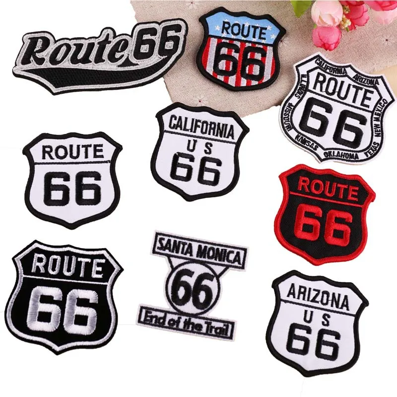 cloth stickers computer embroidery chapter exquisite DIY number 66 shoulder badge armband clothes decoration patch stickers