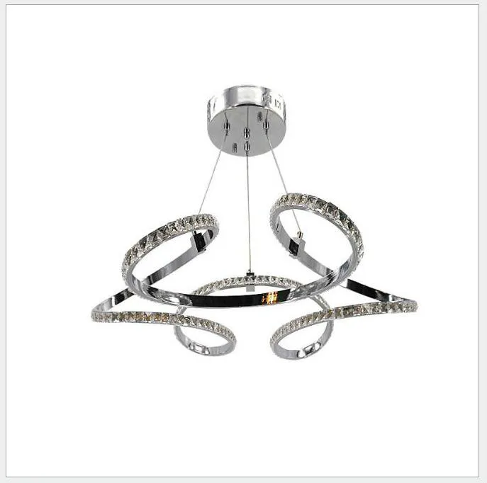 Современные светодиодные хрустальная люстра свет лампы для Гостиная cristal Lustre d65cm AC подвесные потолки подвесные светильники