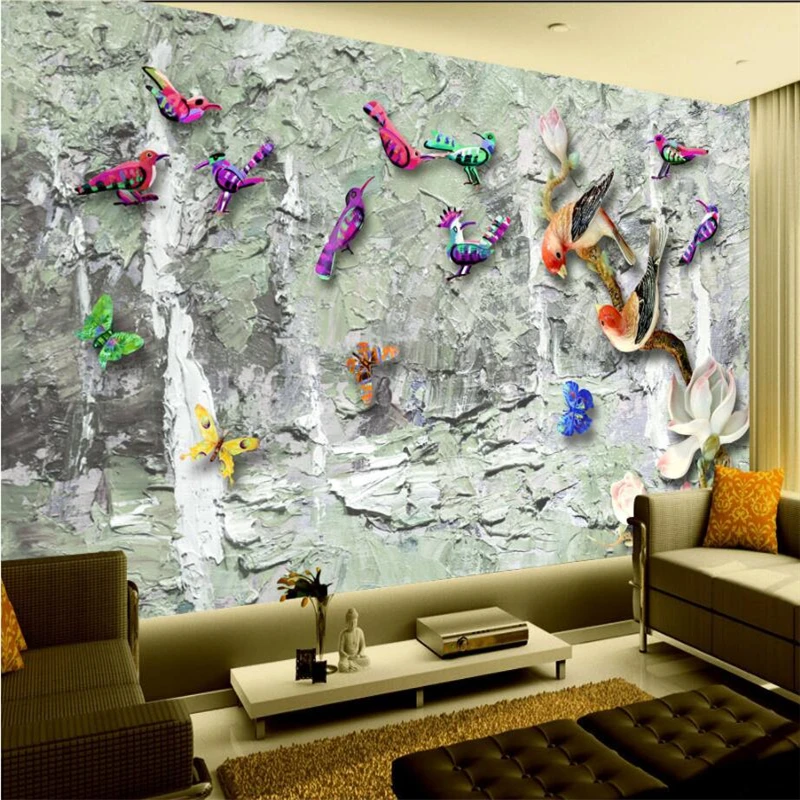 Beibehang абстрактная ручная роспись европейские ностальгические обои с северным