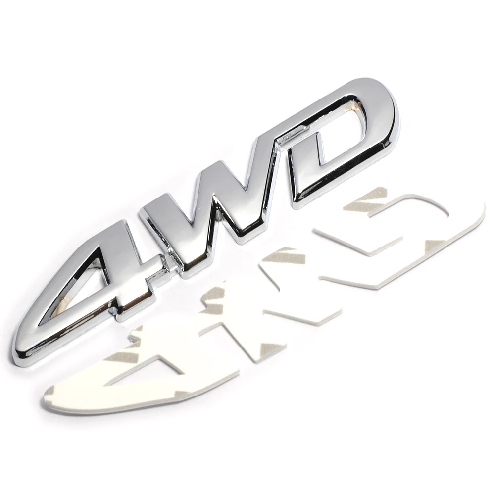 3D хромированный металл Стикеры 4WD Эмблема 4X4 переводная картинка автомобильный Стайлинг для Honda Civic CRV соглашение Защитные чехлы для сидений, сшитые специально для Suzuki Grand Vitara Swift SX4 Стикеры