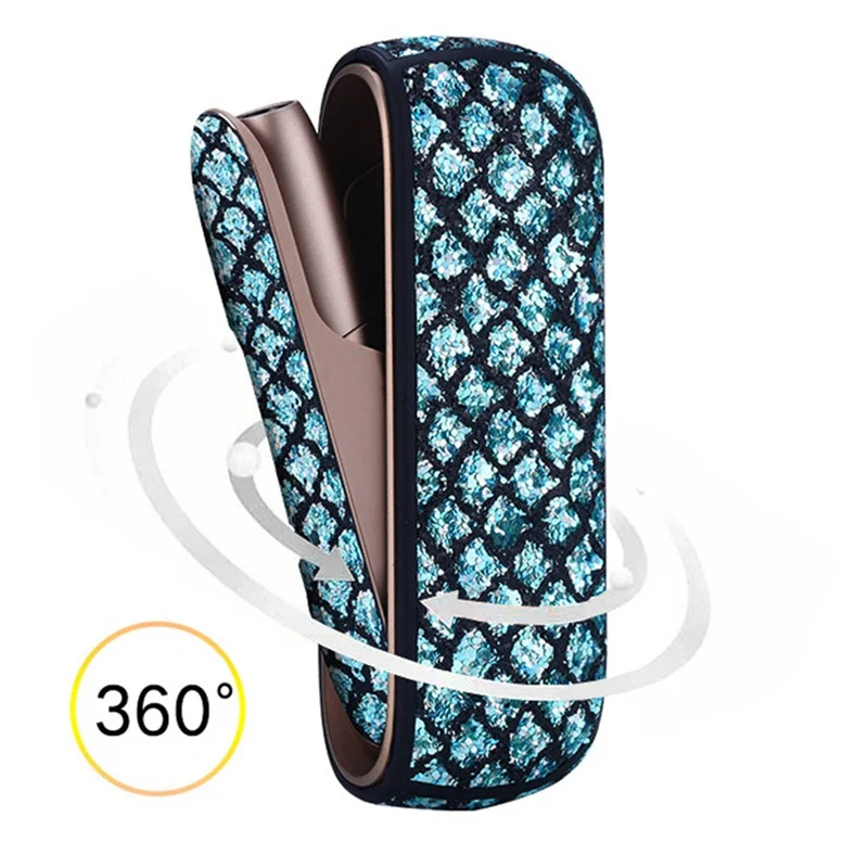 

Newest Fish Scale PU Leather Cover Sets For For IQOS3.0 E Cigarette Protective Skin Cover Sleeve