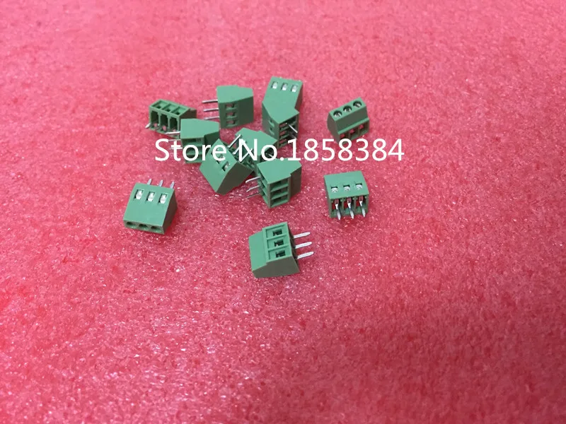 

10pcs 3 Poles/3 Pin 2.54mm PCB Universal Screw Terminal Block Connector