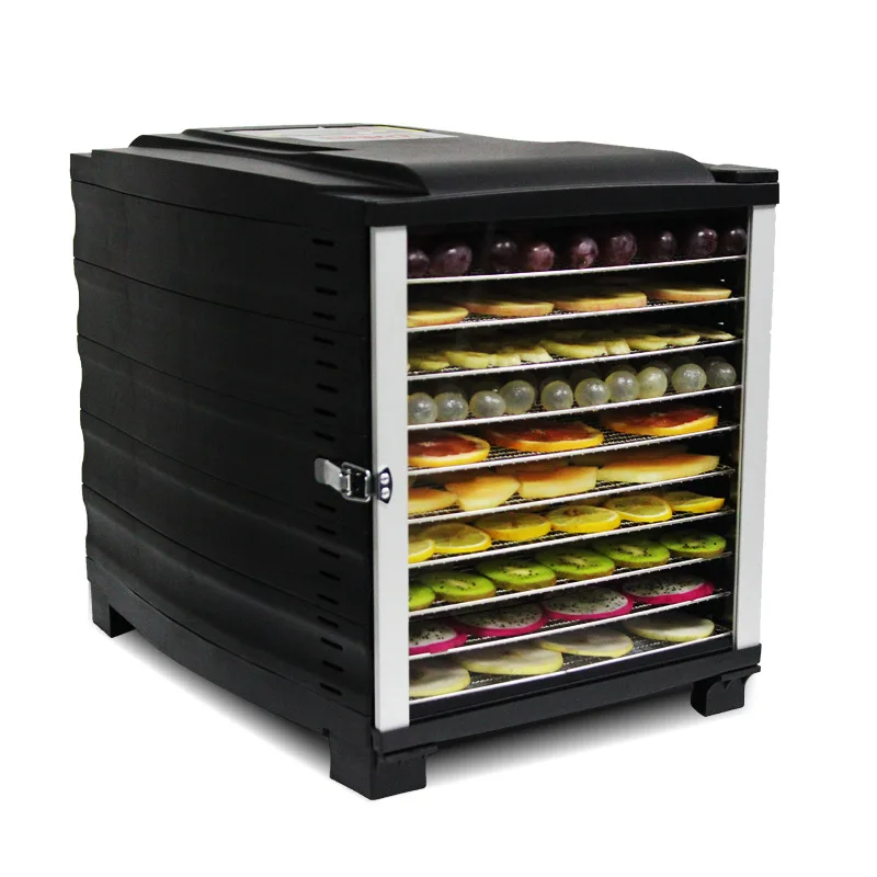

Stainless Steel Food Vegetable Drying Machine Home 10 Layer Timing Electric Dehydrator Fruit Tea Herbal Meat Air Dryer Device