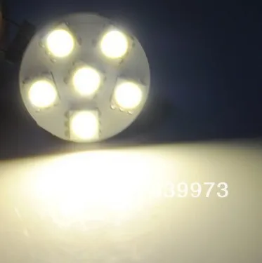 10 шт./лот SMD 5050 G4 6 светодиодов светодиодная лампа с круглой платой 1 Вт 12 В