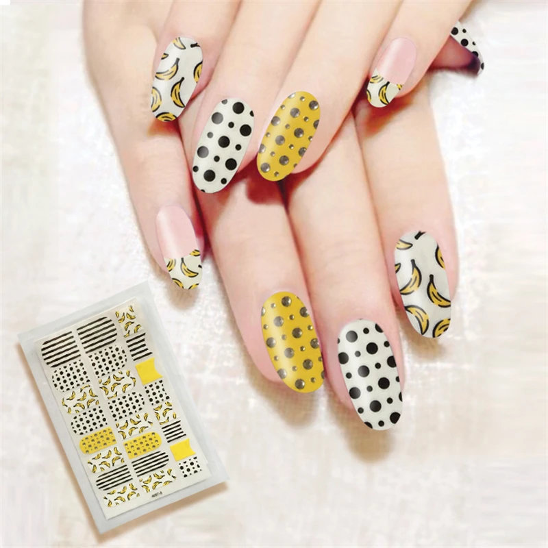 Nails Sticker 12 Sheets / Lot Manicure Decoration Nail Art Polish