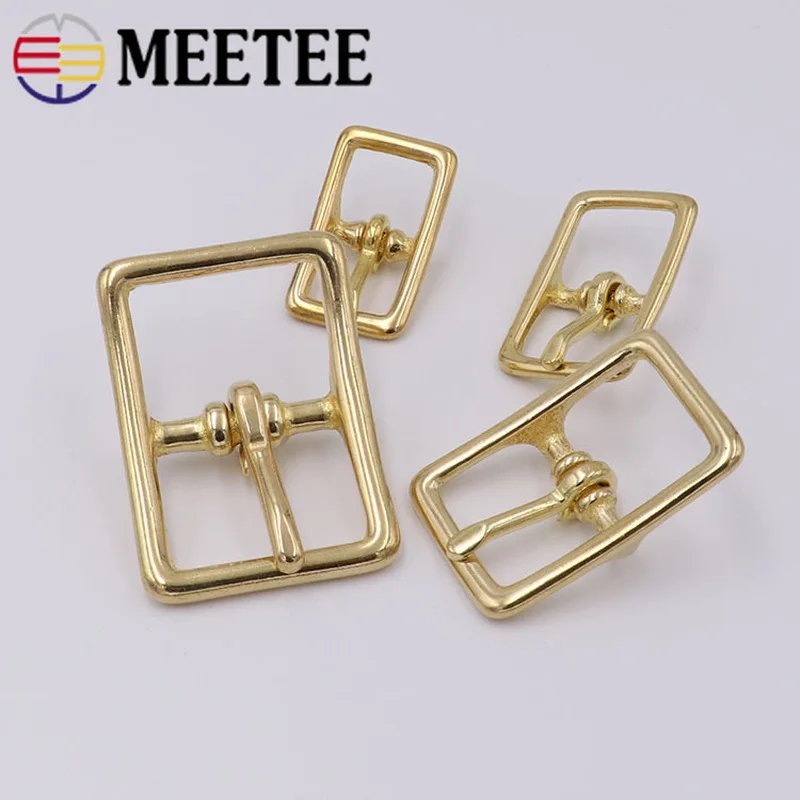 Meetee 5/10 шт. 13/16/20/26 мм Чистая латунь металлические пряжки для сумок аксессуары