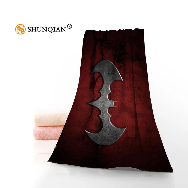 Полотенце для лица с логотипом Бэтмена 35x75 см, быстросохнущее спортивное полотенце из бамбукового волокна - Цвет: 11
