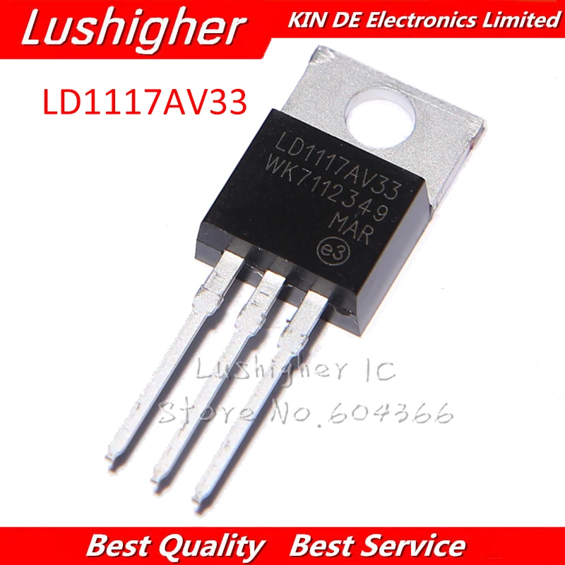 10 шт. LD1117V33 TO-220 LD1117AV33 TO220 LD1117 3 | Электронные компоненты и принадлежности