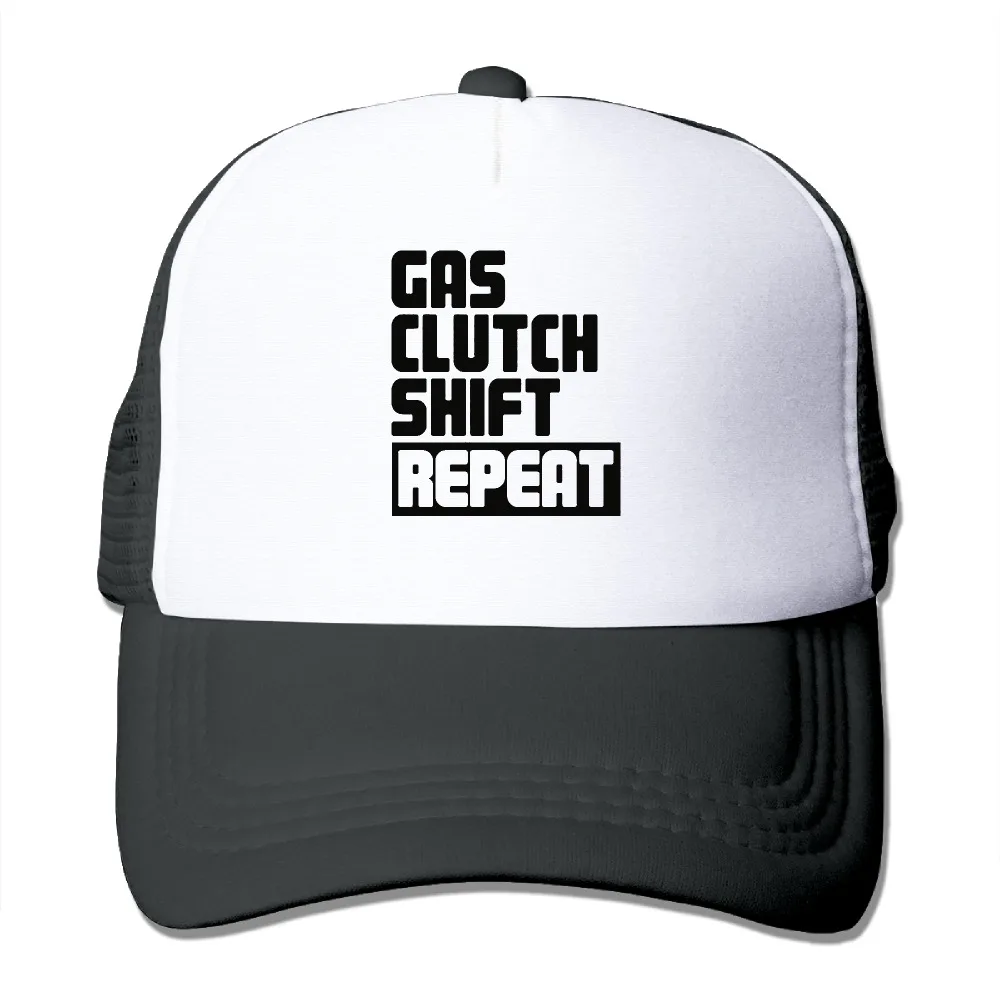 DUTRODU Unisex Baseball caps Mesh Back Gas Clutch Shift Repeat (1) Cap