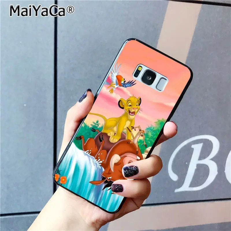 A8 MaiYaCa Король Лев Coque чехол для телефона для samsung Galaxy S7 S6 edge plus S5 S9 S8 плюс S10 S10Plus S10E чехол M10 - Цвет: A8