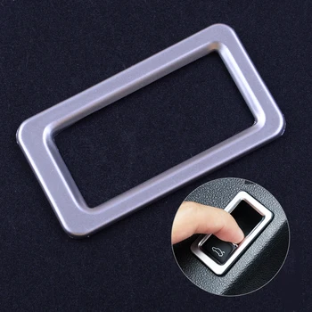 

beler Chrome Plated Car ElectricTrunk Switch Button Panel Position Frame Decorative Cover Trim Fit for VW Jetta MK6 2012-2017