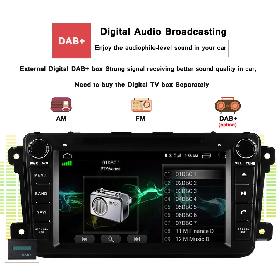 2Din android 10 для Mazda CX9 автомобильный DVD плеер с 8 дюймовым GPS навигацией 4 Гб ОЗУ 64 ПЗУ