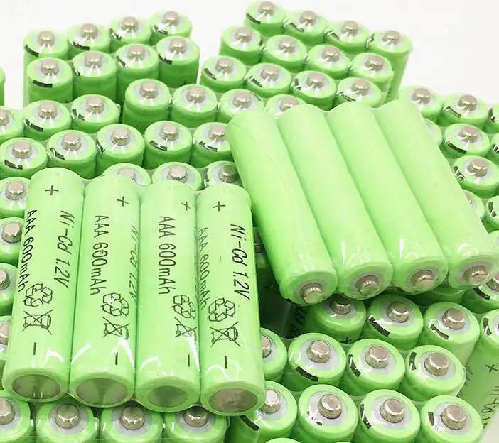12PCS NICD AAA Batteries 1.2v nicd Rechargeable Battery 1.2V Ni-Cd aaa Baterias bateria recargable